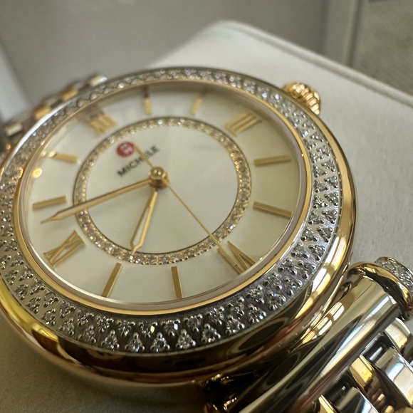 NWT MICHELE Caber Diamond Watch MWW16E000001 - Picture 10 of 16